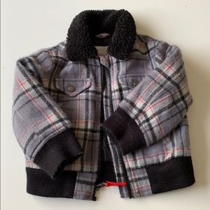 Cat & Jack plaid bomber jacket